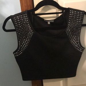 Black crop top